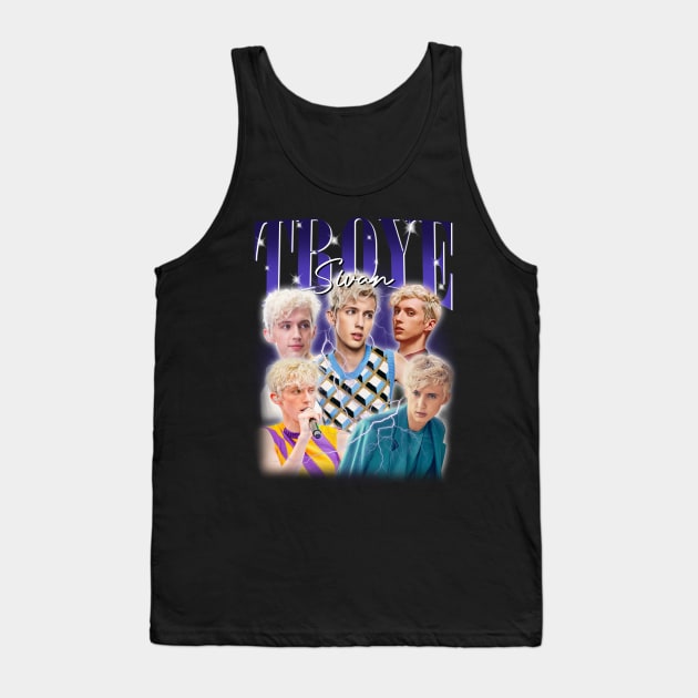 VINTAGE BOOTLEG TROYE SIVAN RETRO Tank Top by Archer Expressionism Style